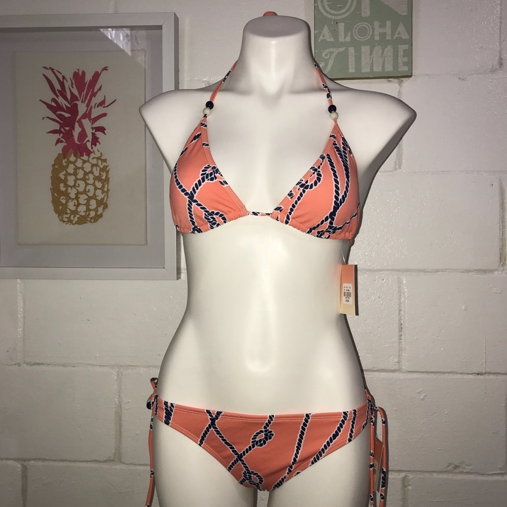 NWT 2 piece Peach/Light Orange Bikini